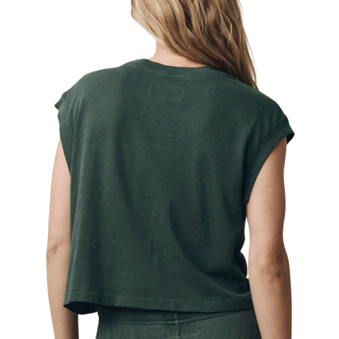 The Square Tee in Deep Sea Green