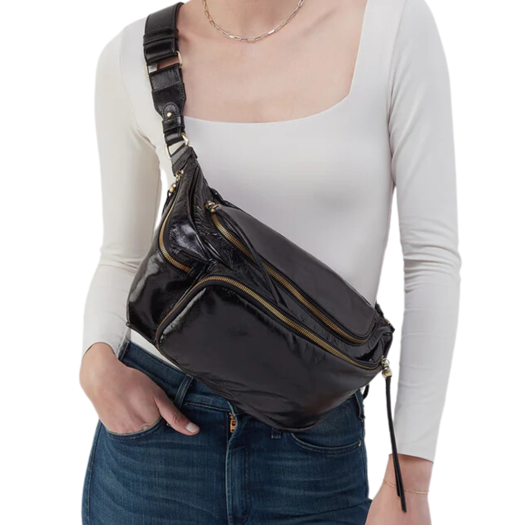 Via Belt Bag Sling in Black