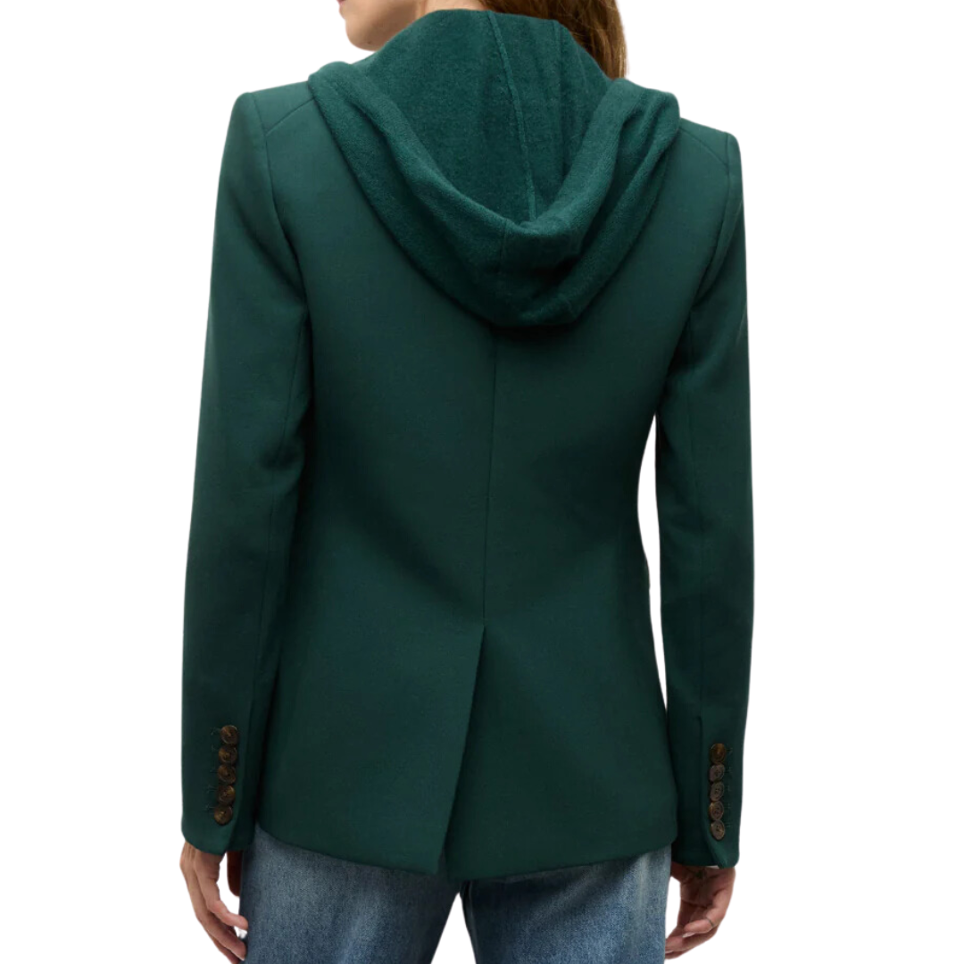 Cashmere Hoodie Dickey in Pine