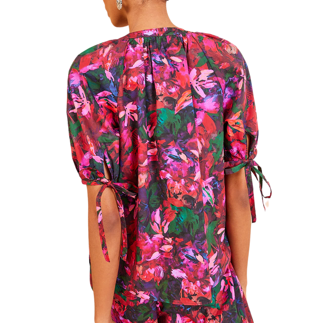 Vienne Blouse in Hibiscus