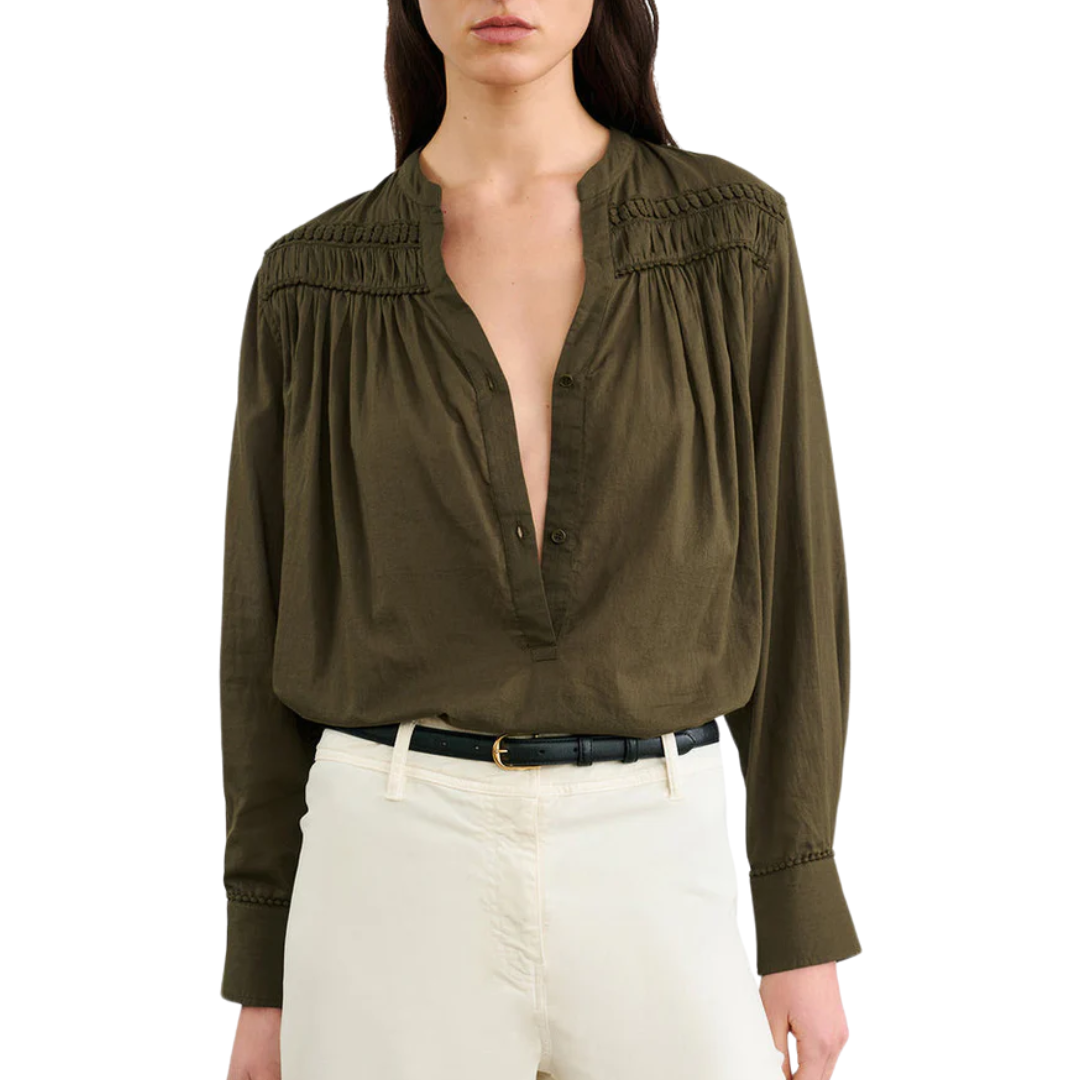 Clarys Top in Olive Green