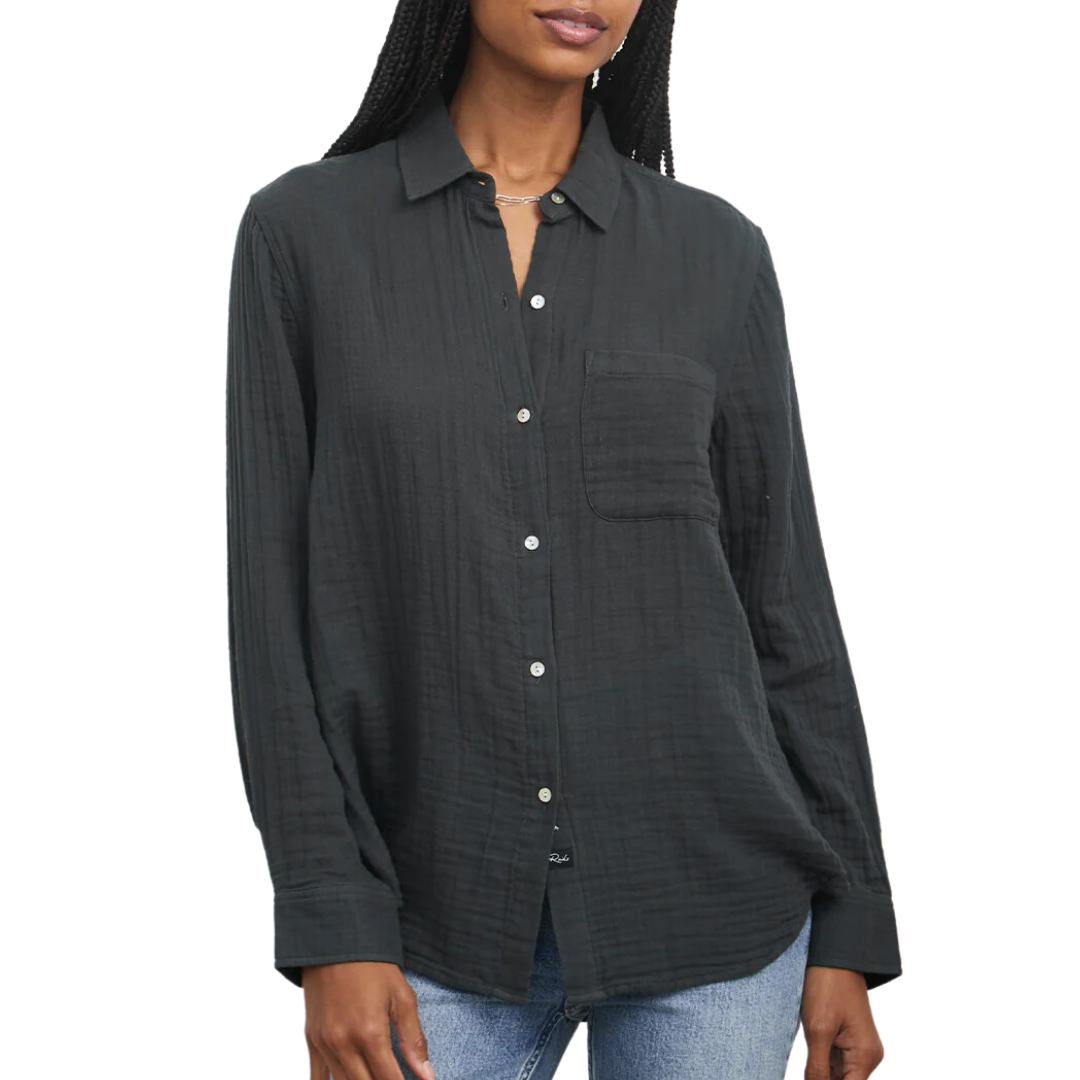 Ellis Shirt in Washed Black
