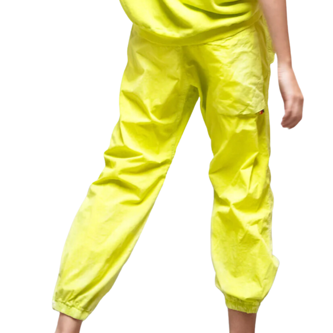 Outofsight Poplin/Air Flap/Flap/Snap Jumppant in Glowplant/Glass