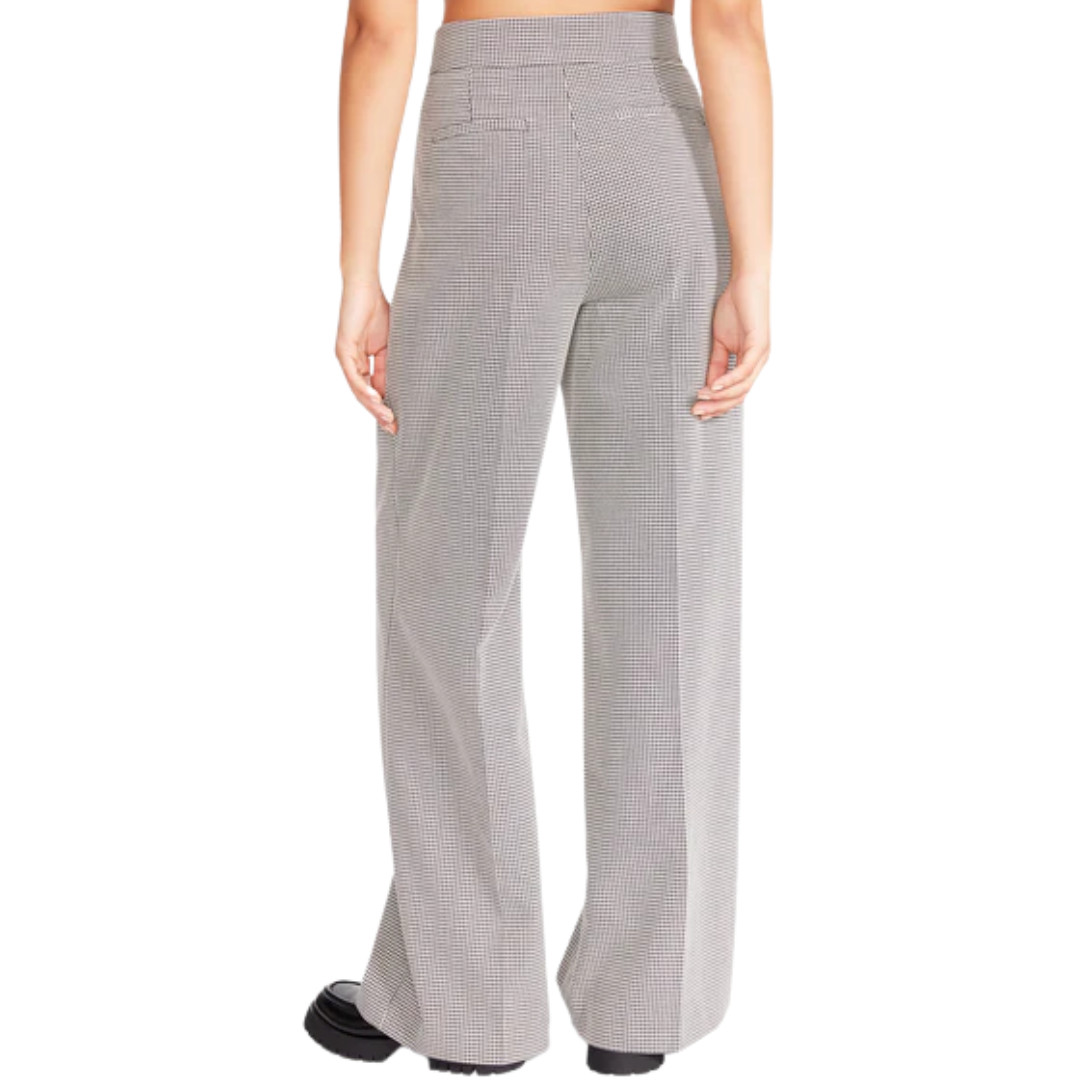 Isabella Plaid Pant in Black