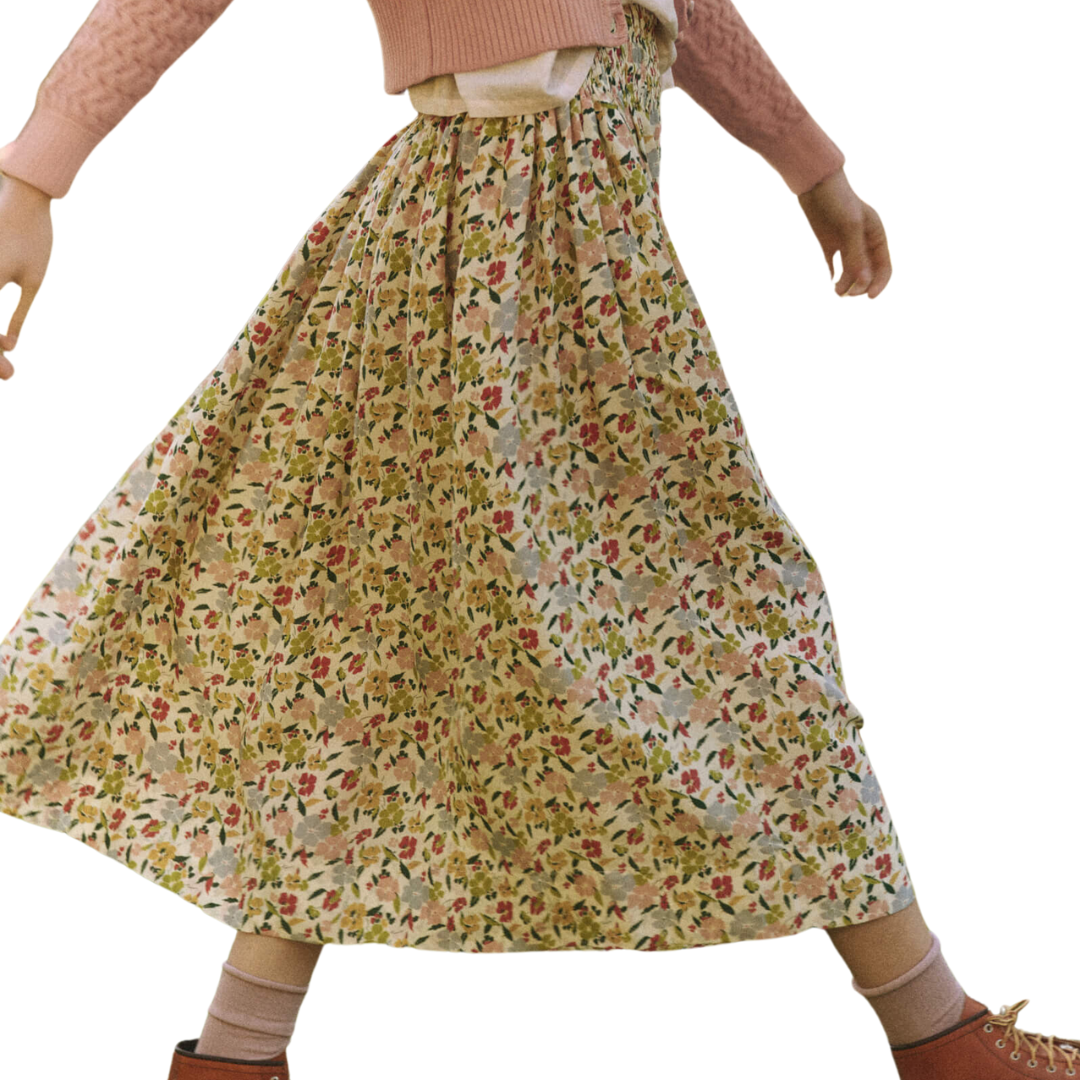The Viola Skirt in Floating Petals Floral