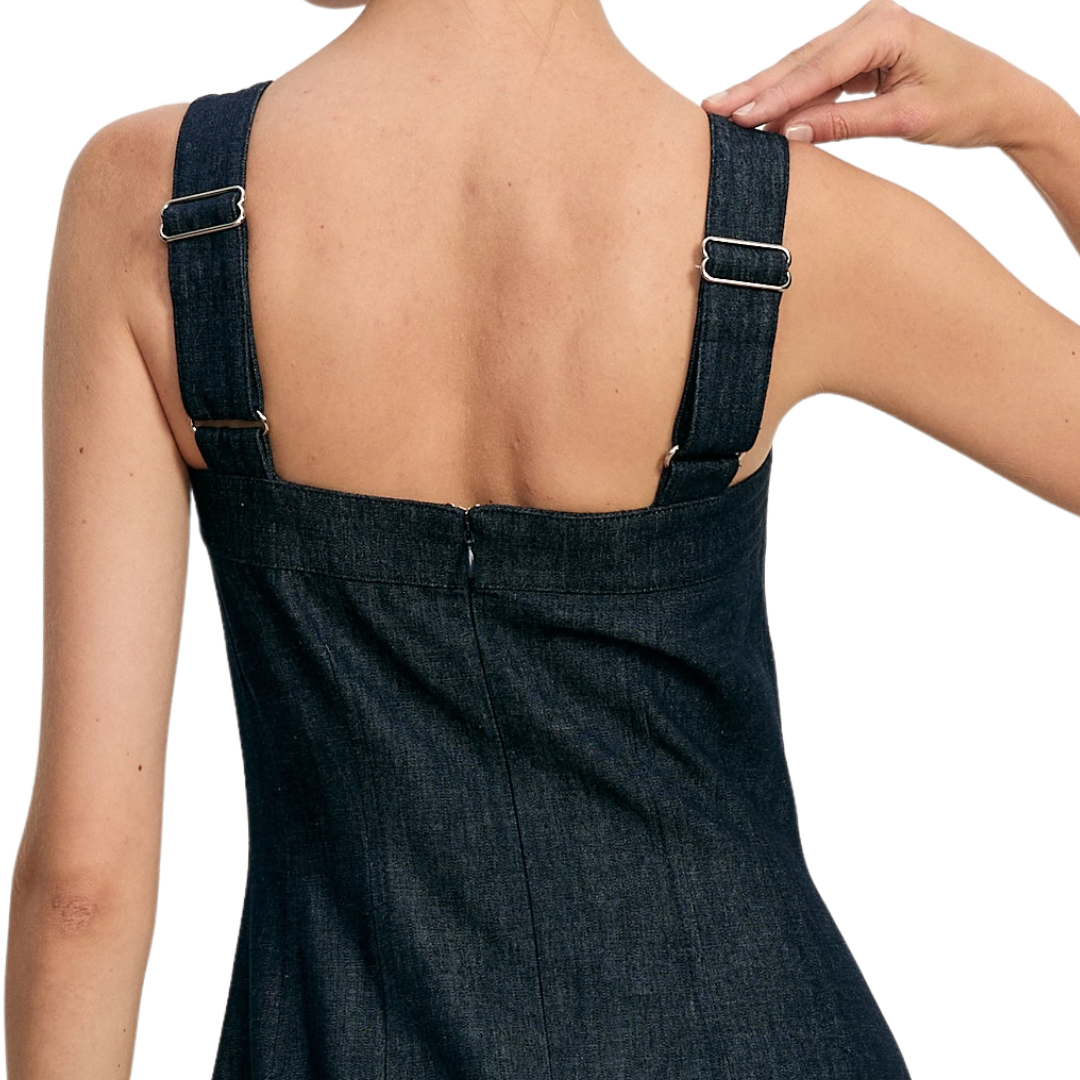 Rosaura Dress in Indigo Rinse