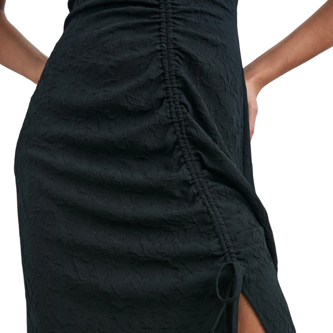 Auren Dress in Black Jacquard
