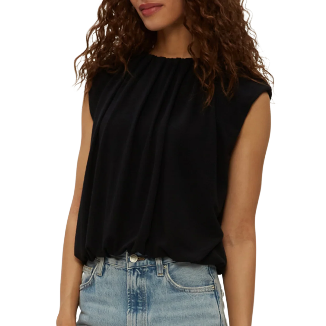 Cindy Bubble Top in Black