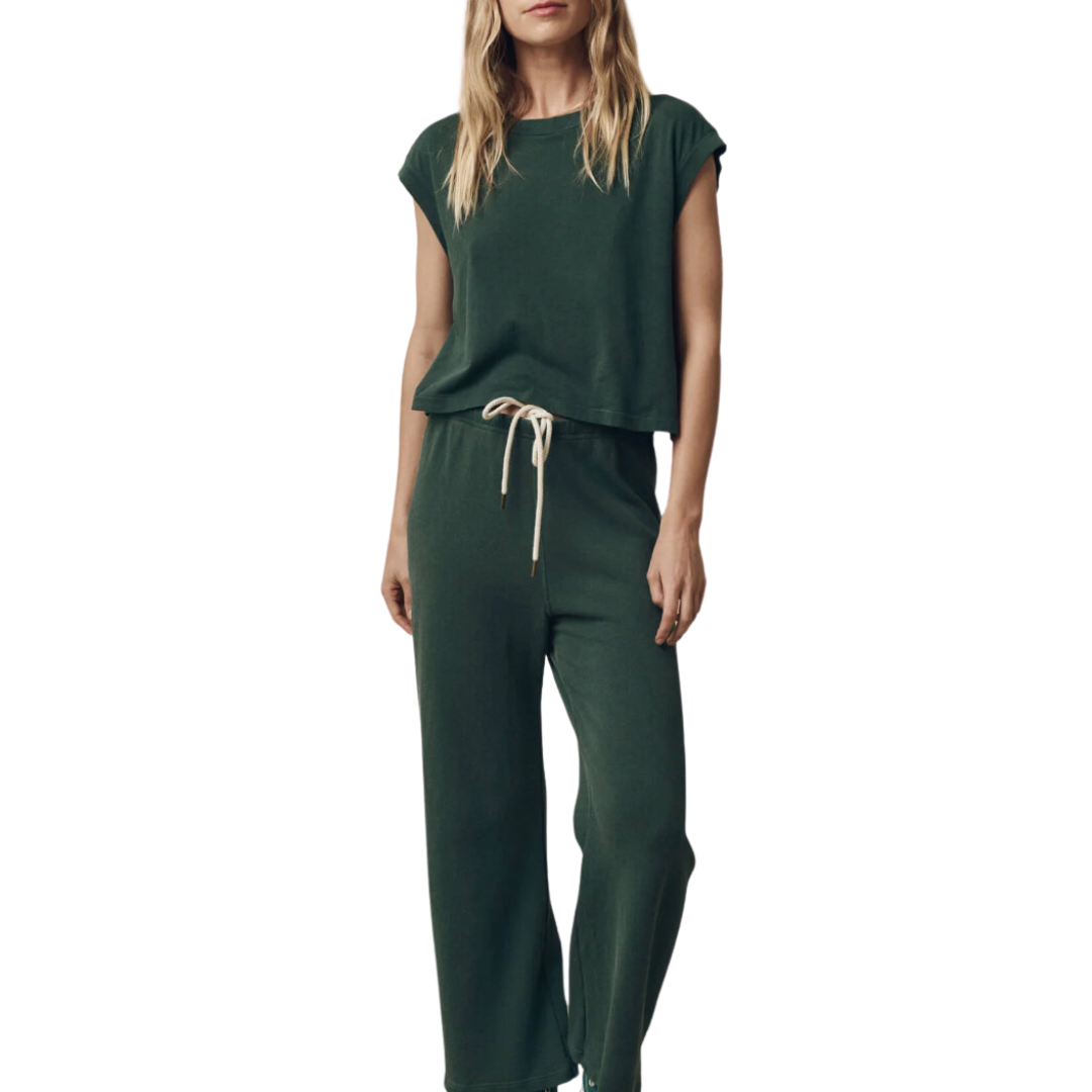 The Square Tee in Deep Sea Green