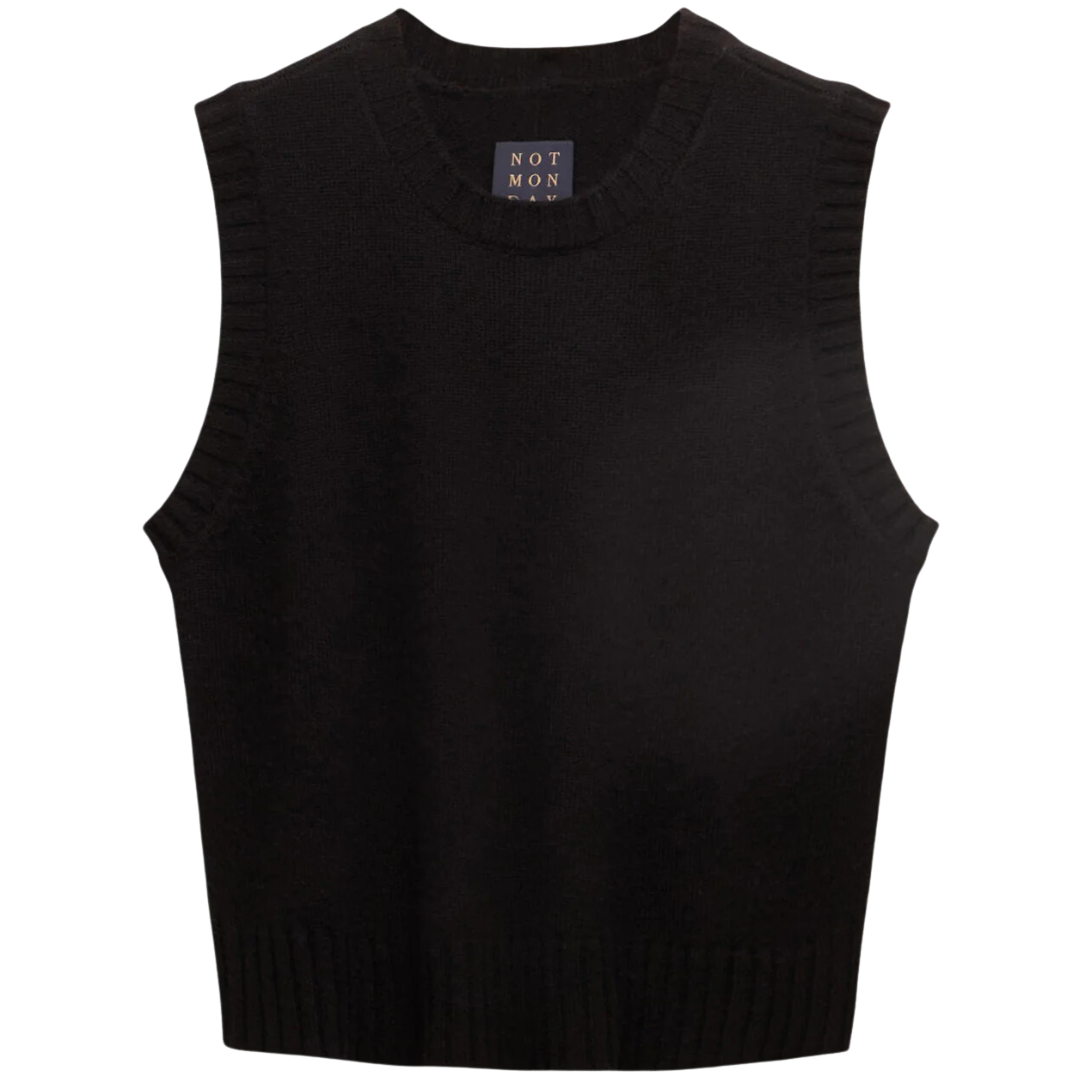 Gillian Sweater Vest in Black
