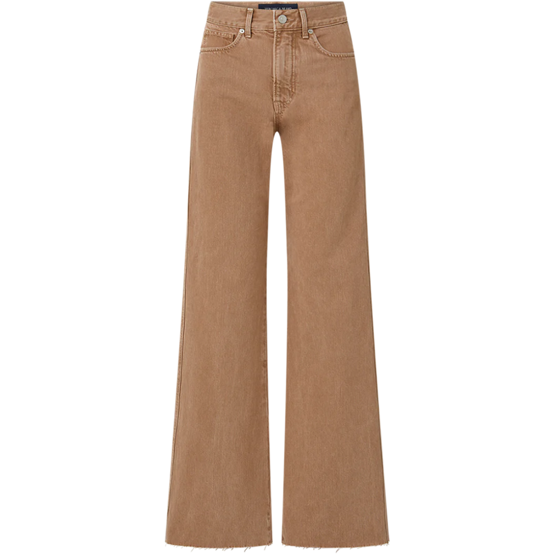 Taylor Wide-Leg Jean in Tan Sierra