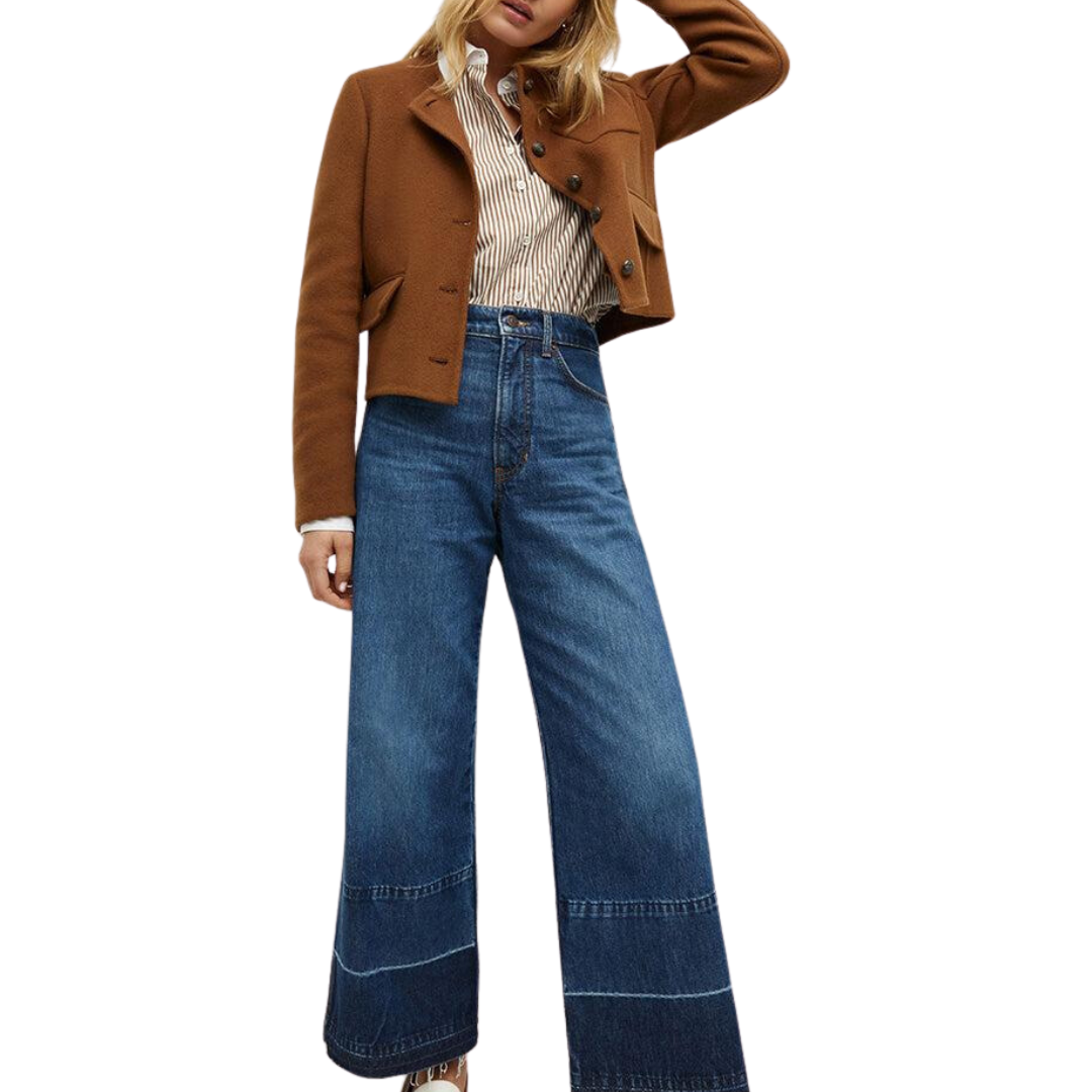 Lyssa Collarless Jacket in Deep Ochre