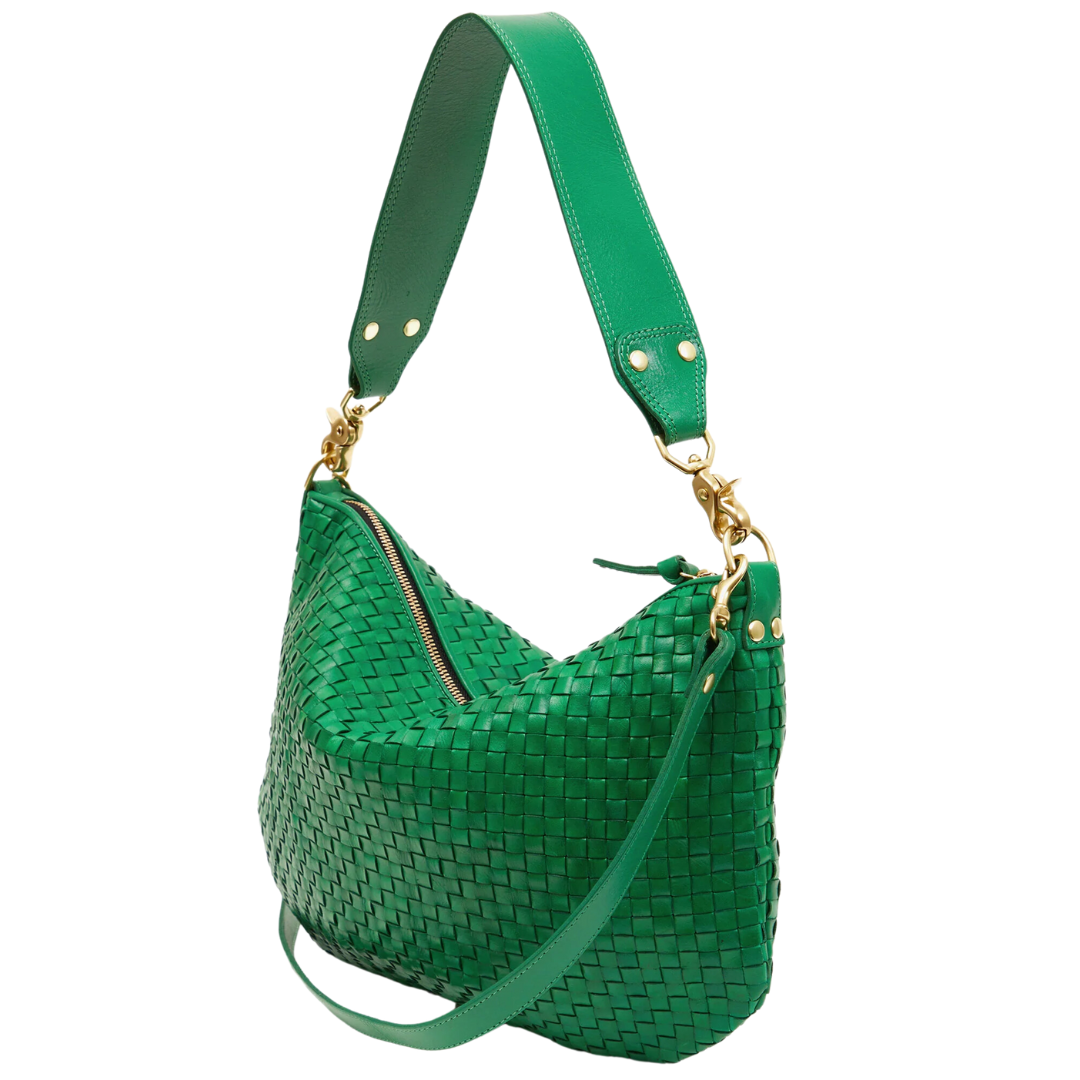Moyen Messenger in Grass Woven Checker