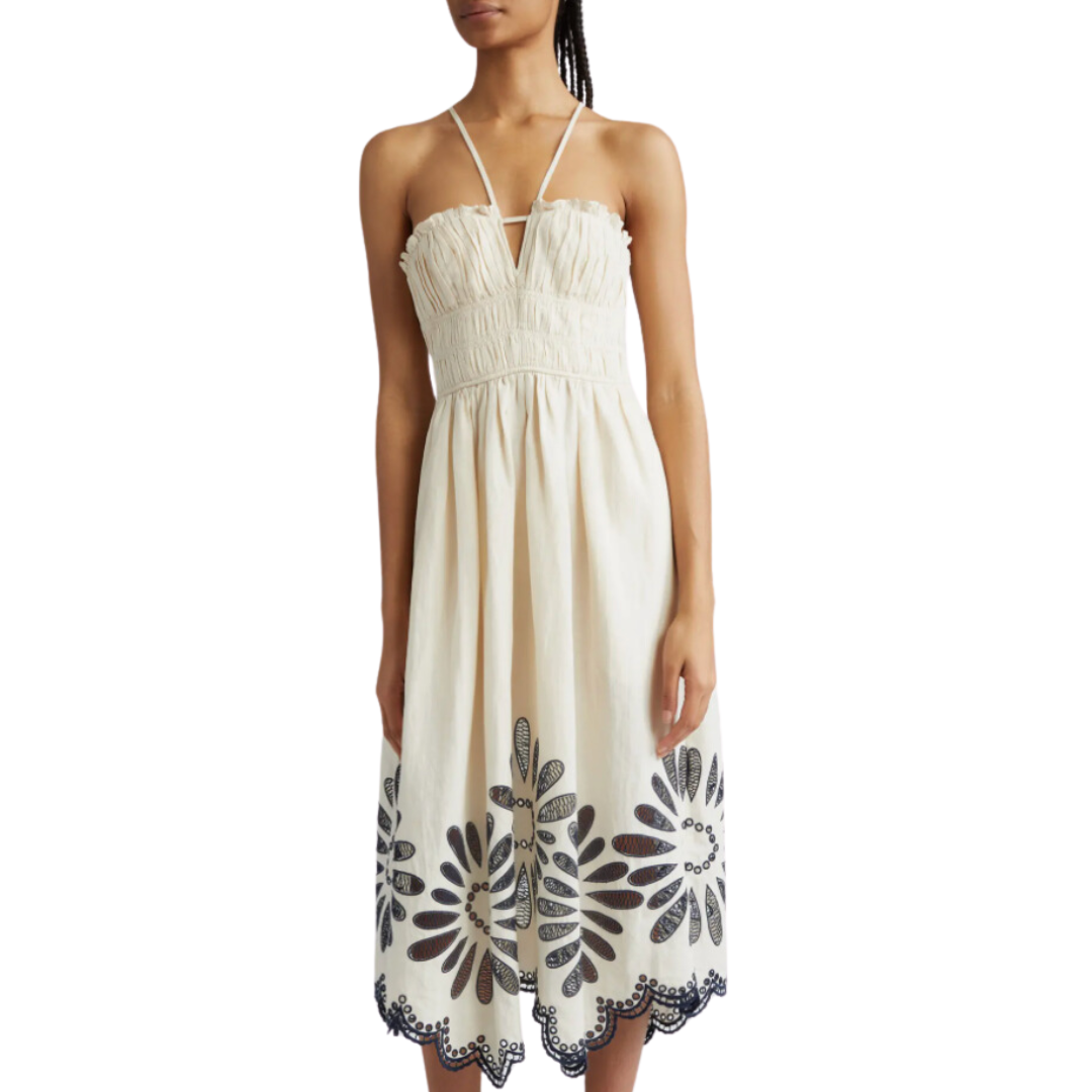 Beatrice Dress in Porcelain