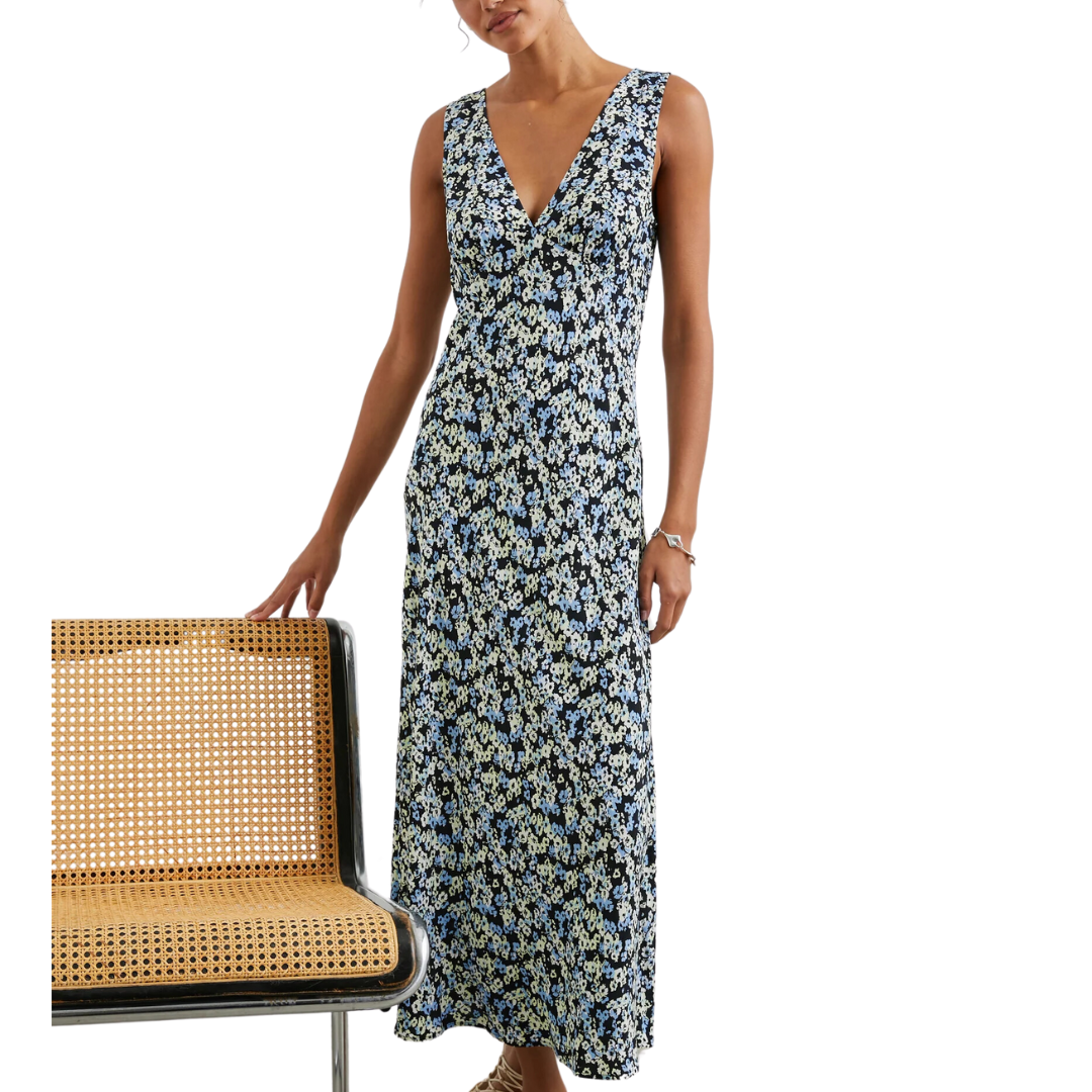 Audrina Dress in Midnight Meadow Floral