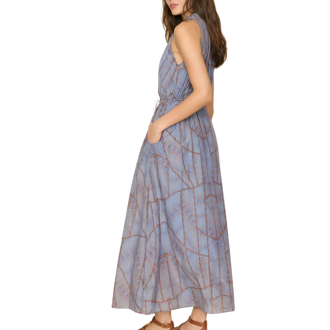 Darby Dress in Cyan Geode