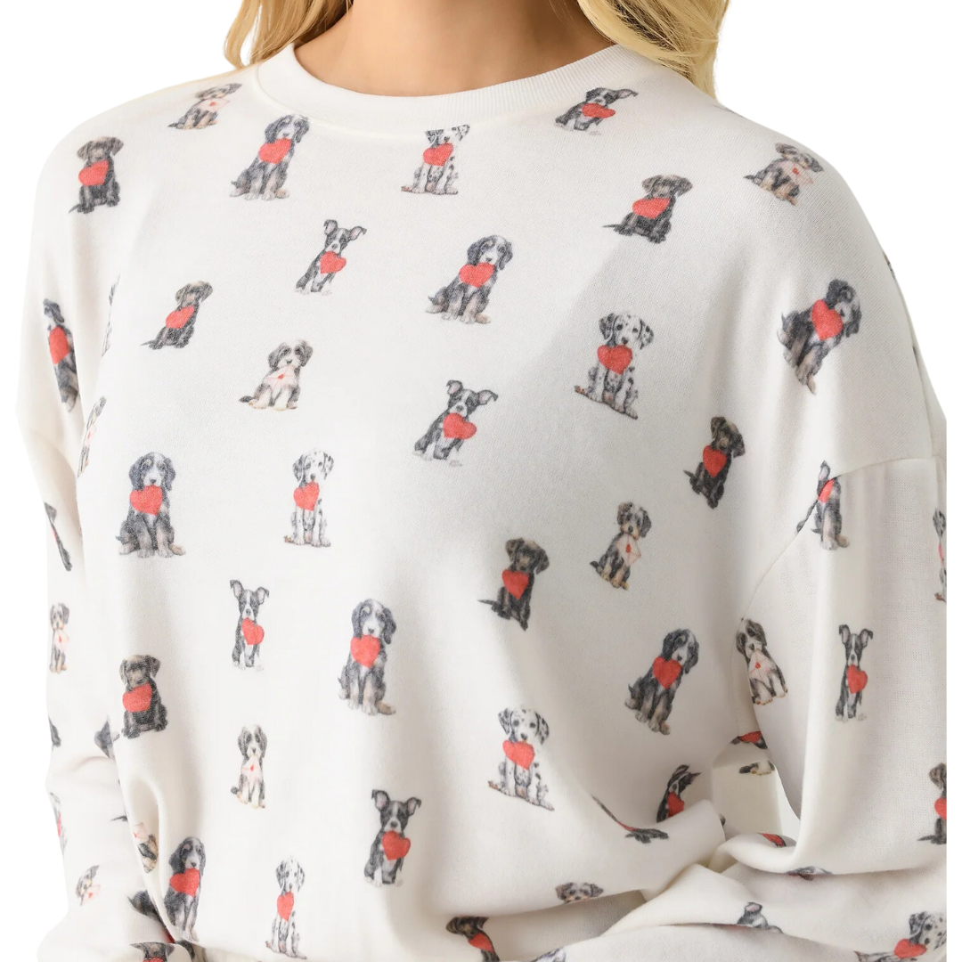 Elle Puppy Love Long Sleeve in Vanilla Ice