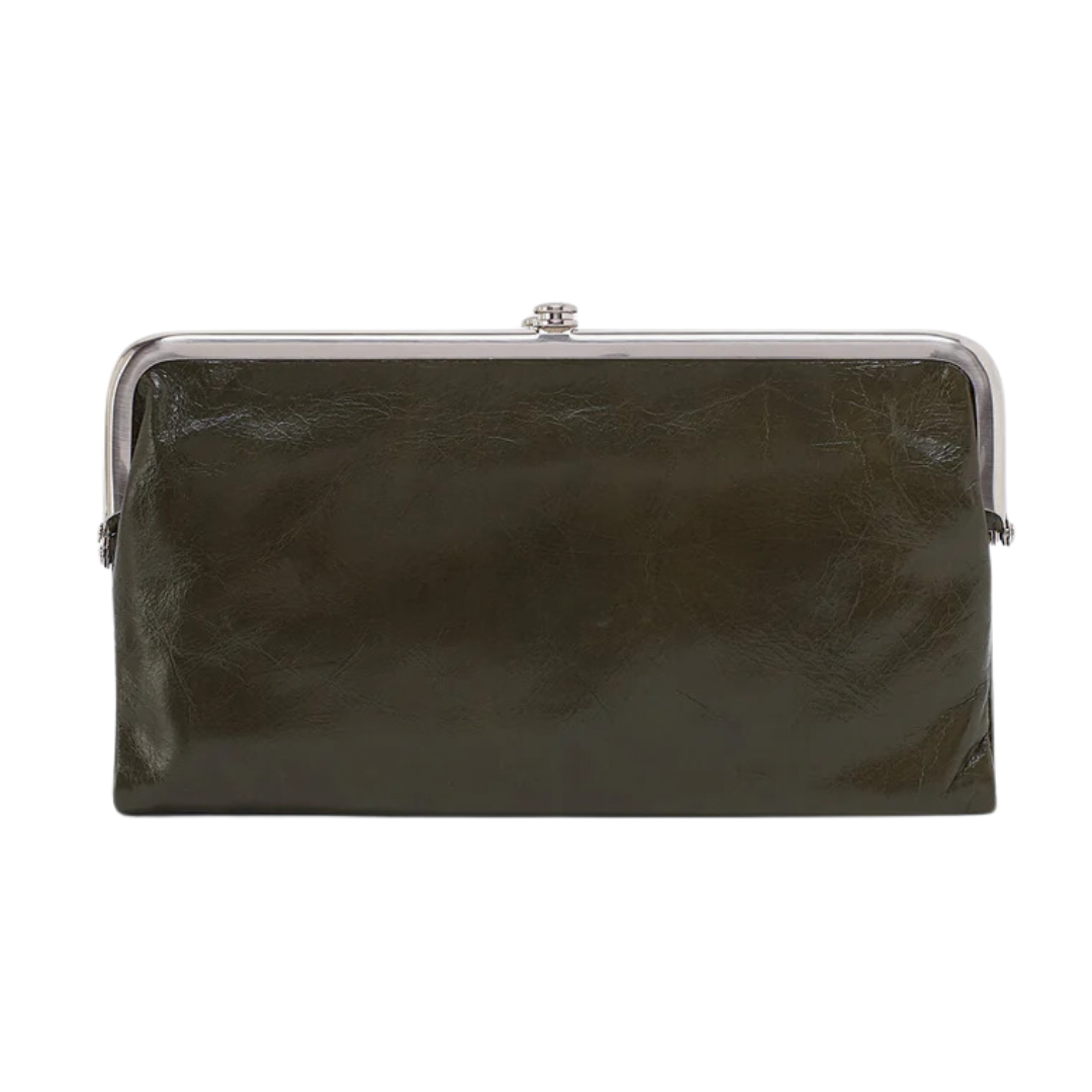 Lauren Clutch-Wallet in Deep Moss