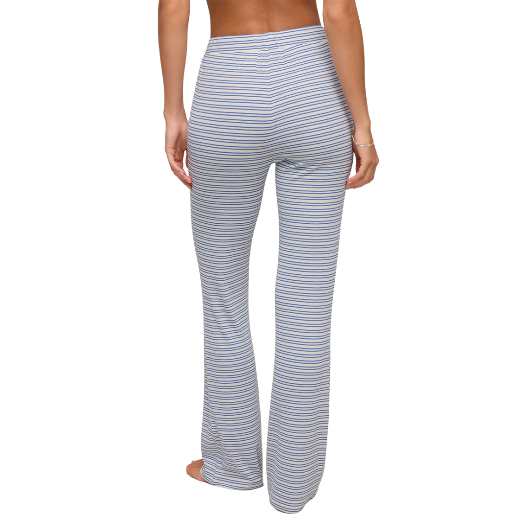 On The Coast Stripe Modal Pant in Vanilla Ice