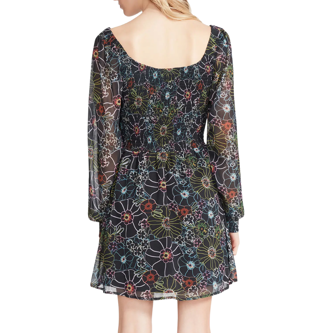 Color Me Lucky Dress in Black Multi