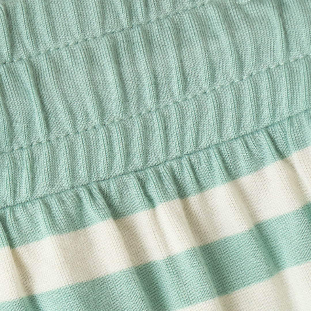 Nori Stripe Short in Crystal Green