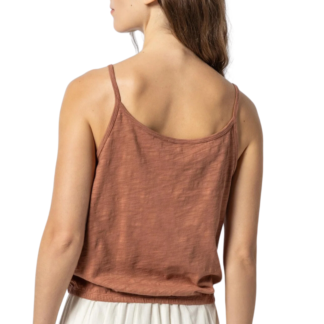 Elastic Hem Camisole in Burnt Sienna