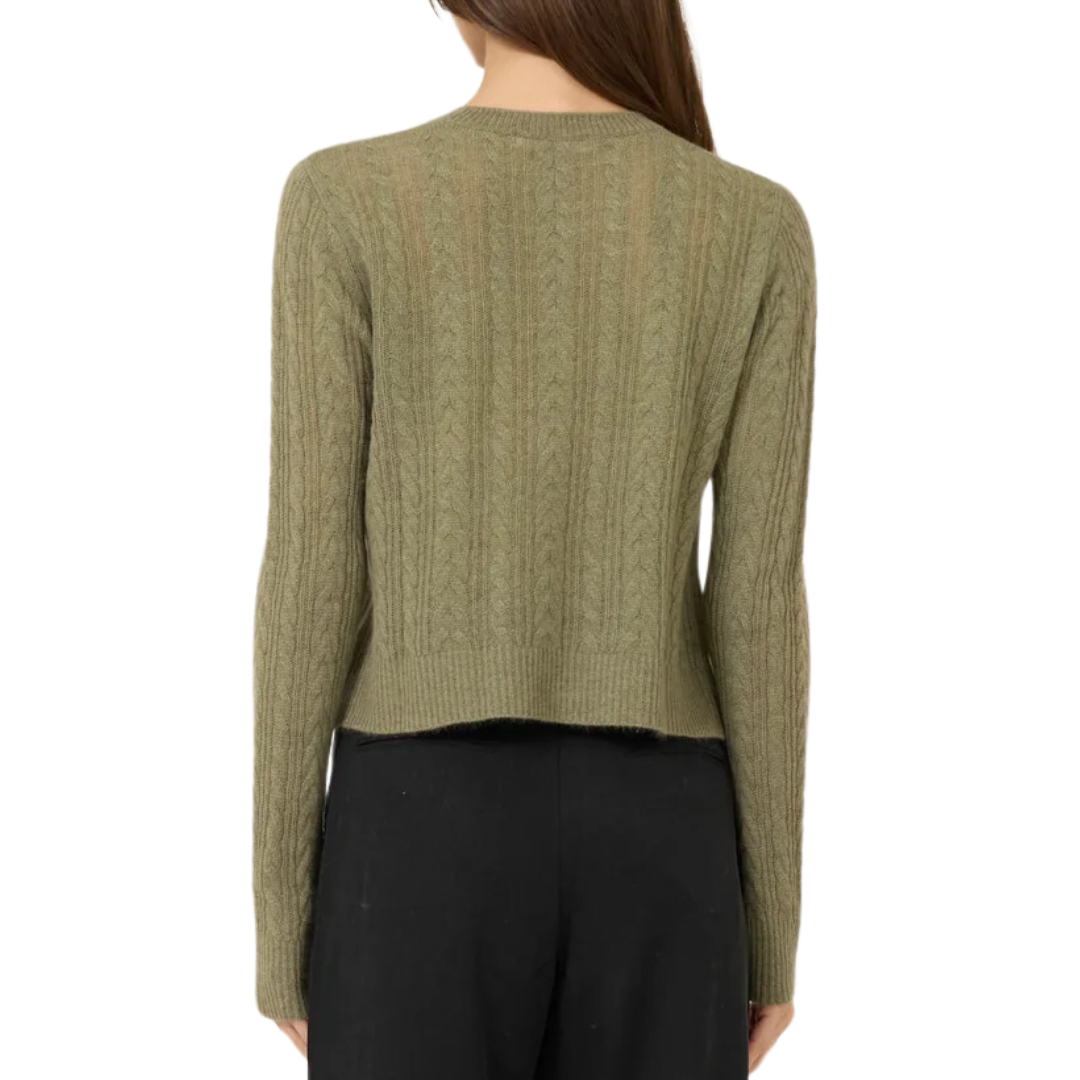 Blakely Tissue Cashmere Pullover in Sage