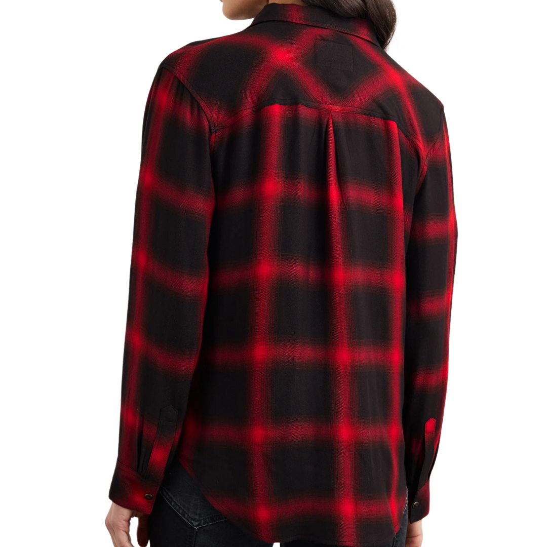 Hunter Shirt in Diffused Cardinal Black