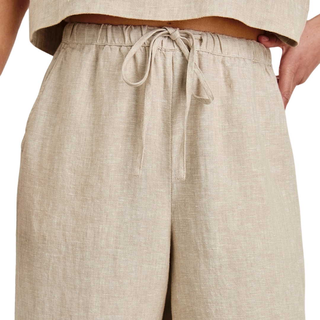 Emmie Pant in Heathered Flax