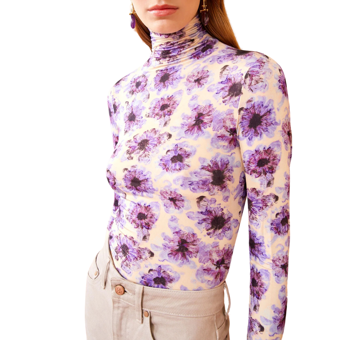 Aurelia Turtleneck in Wisteria