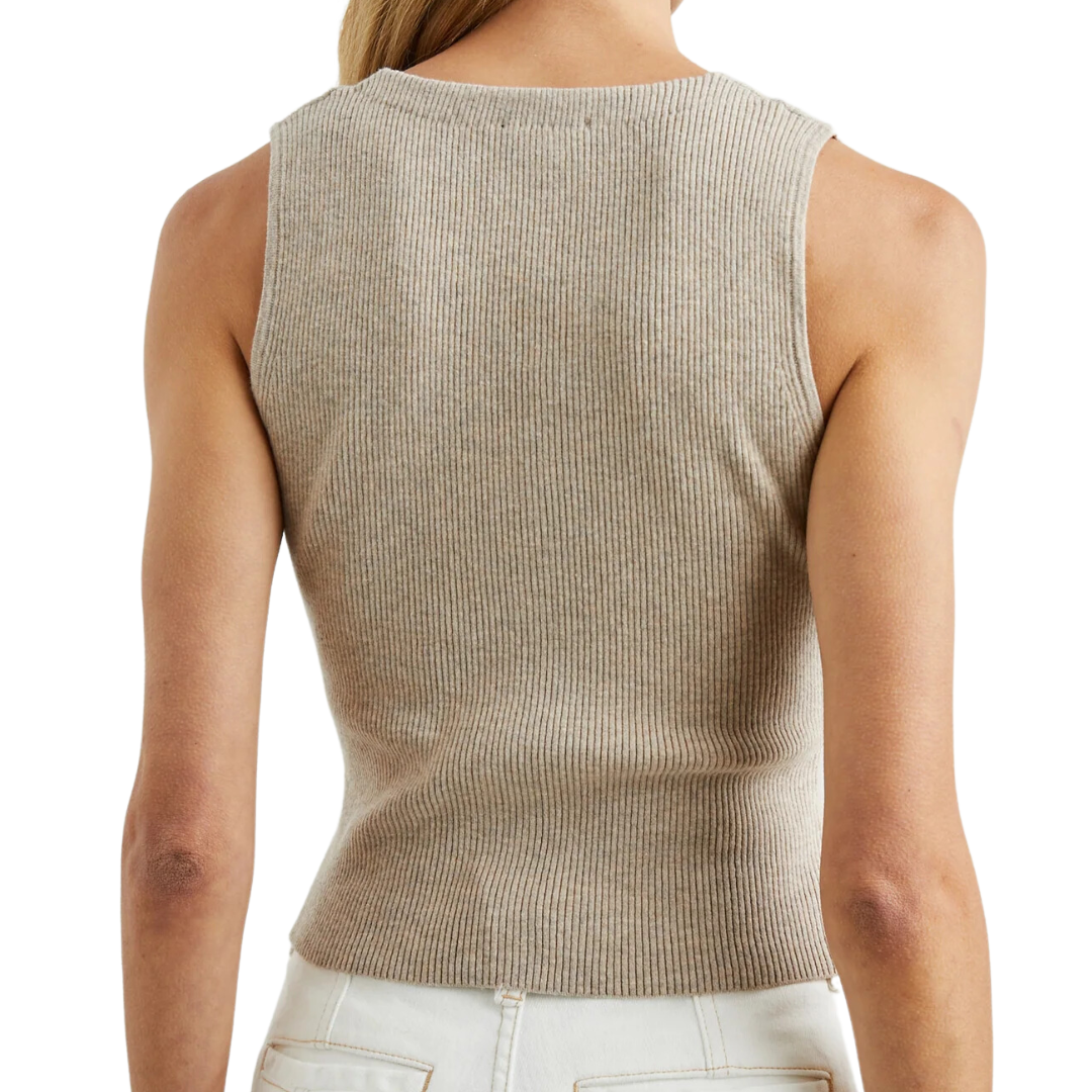 Rosa Vest in Oatmeal