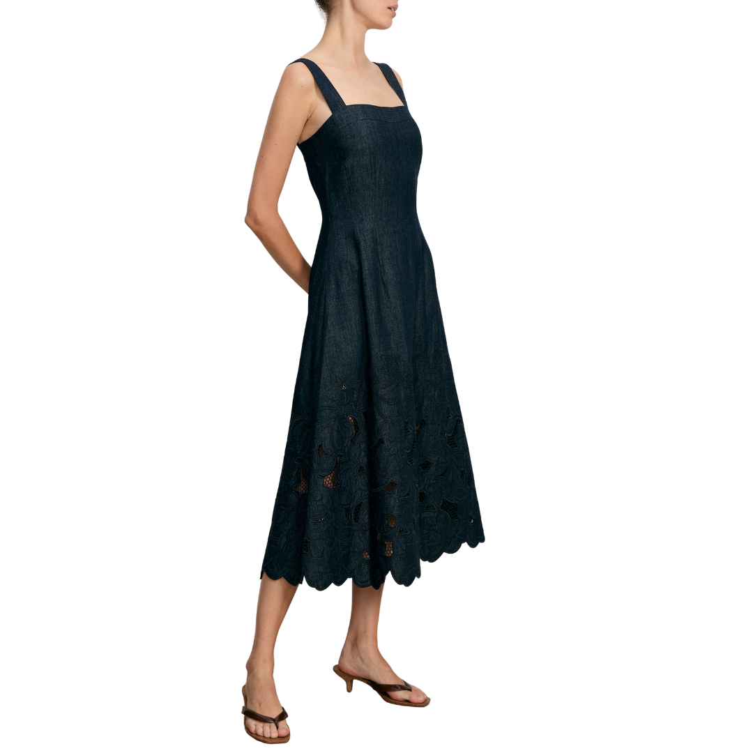 Rosaura Dress in Indigo Rinse