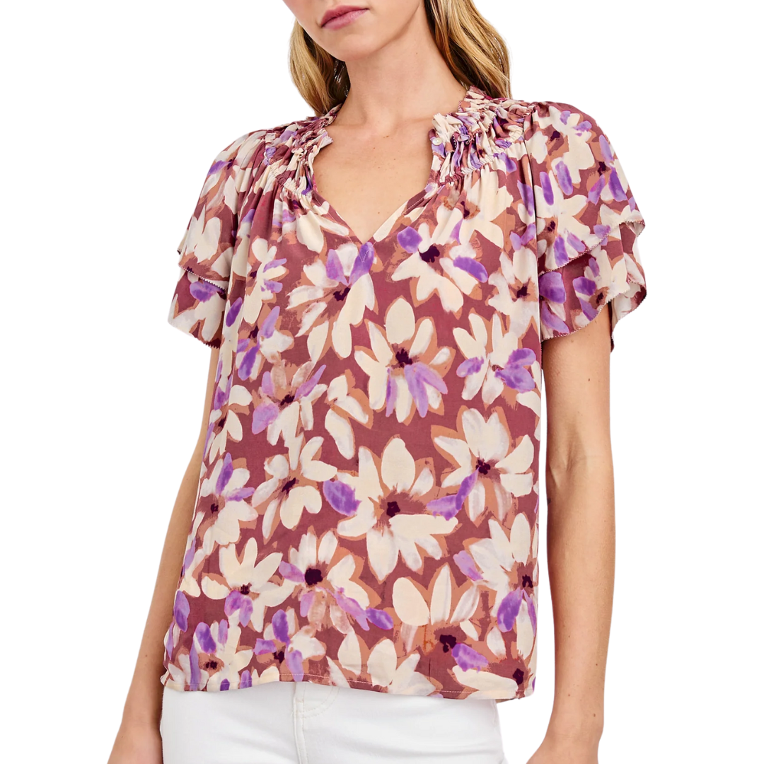 Kamila Top in Amaranth
