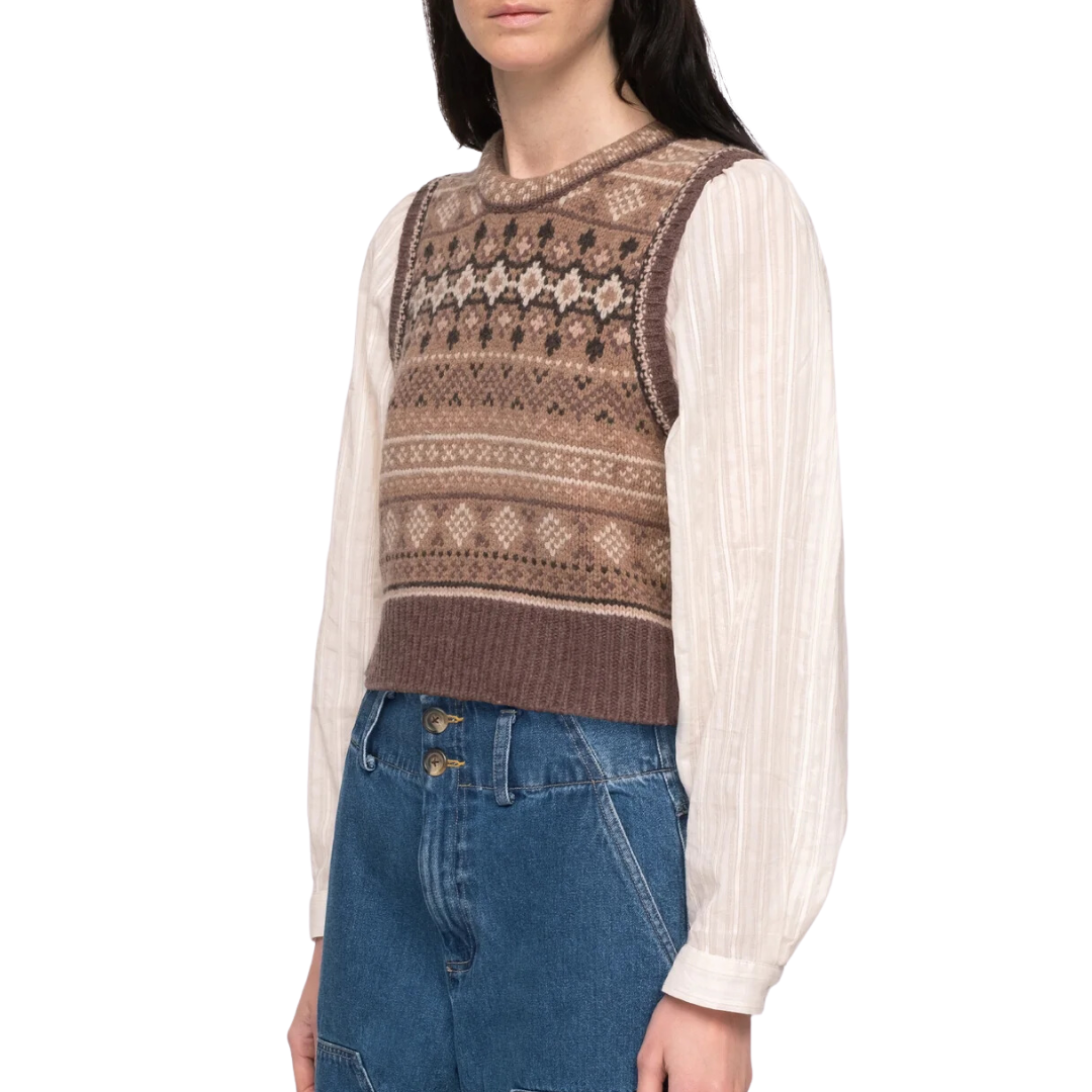 Finja Combo Top in Camel