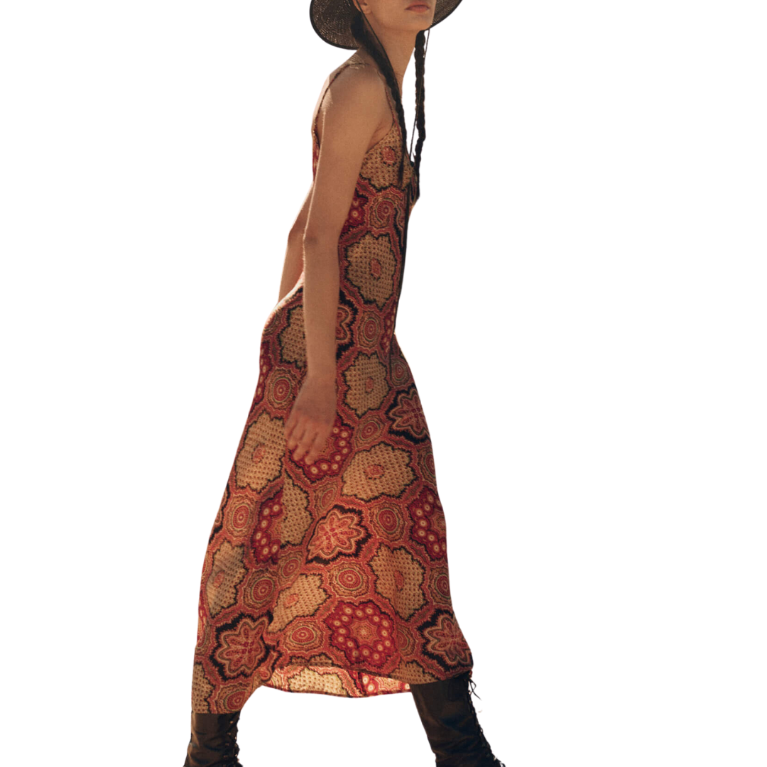 The Savannah Dress in Patchwork Print