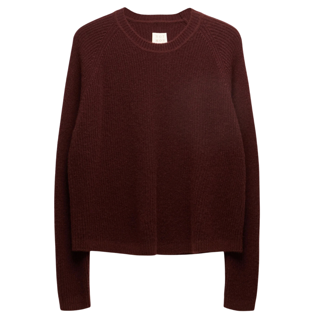 Galen Fisherman Crewneck in Currant