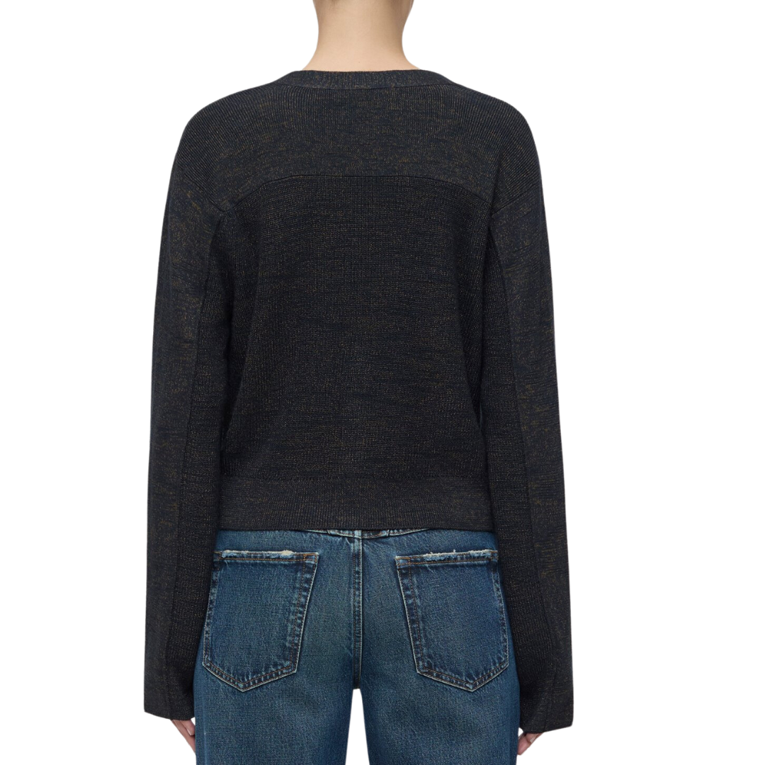 Short Cardigan in Smokey Blue