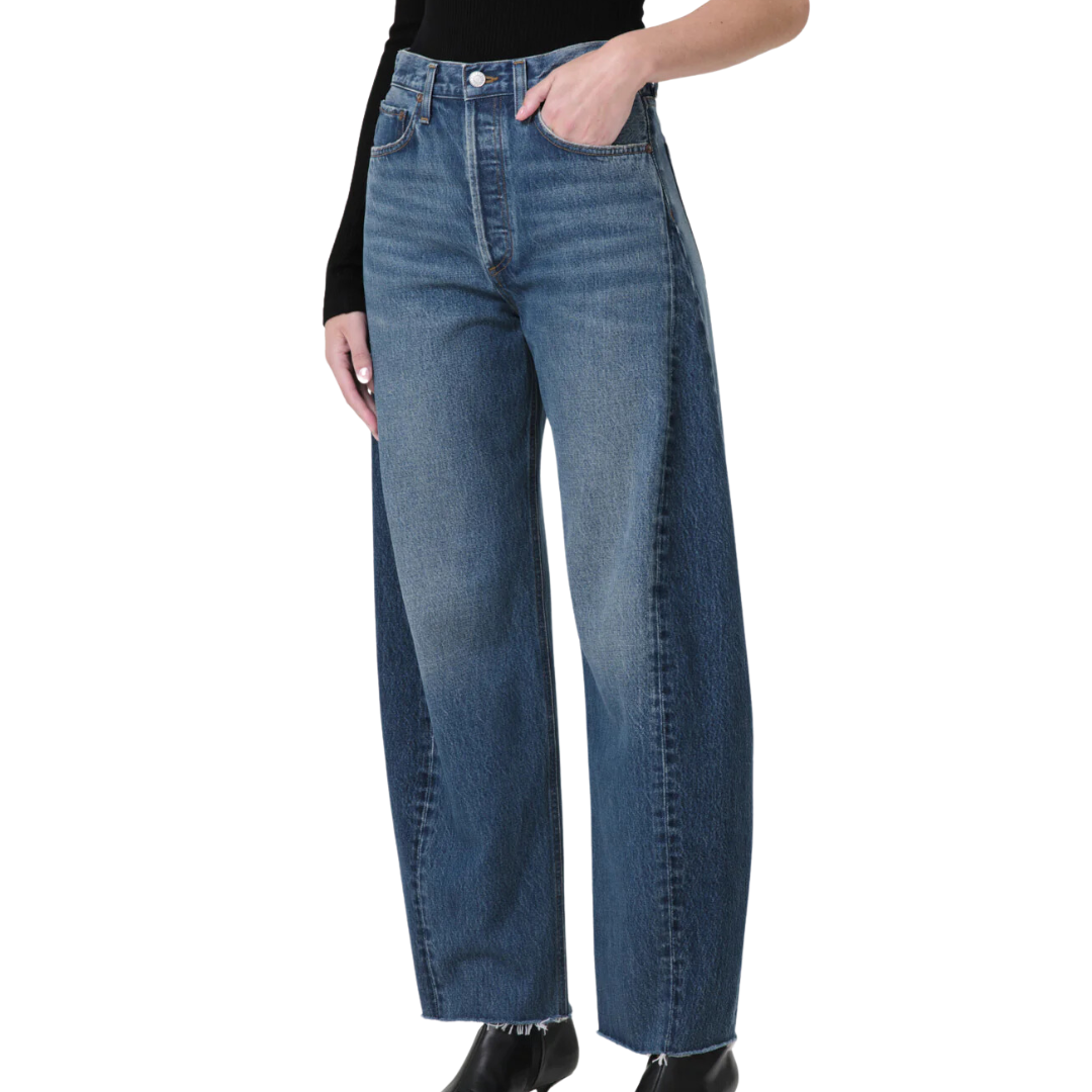 Luna High Rise Pieced Taper in Split