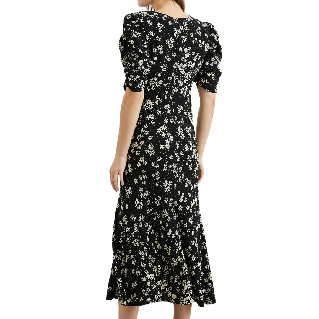 Zariah Dress in Noir Floral