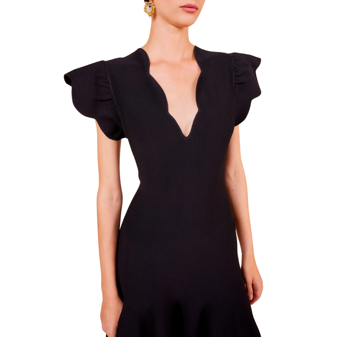 Yvette Dress in Noir