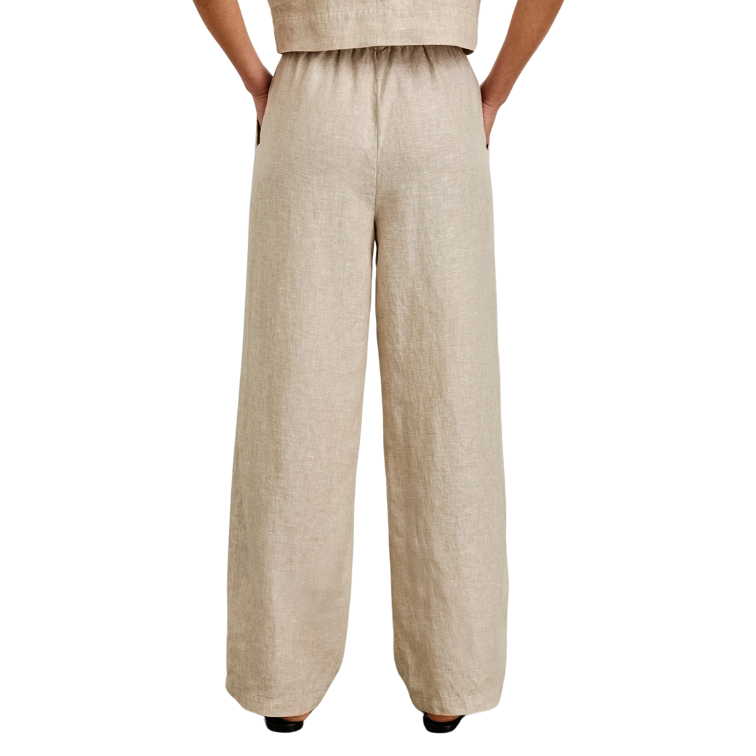 Emmie Pant in Heathered Flax