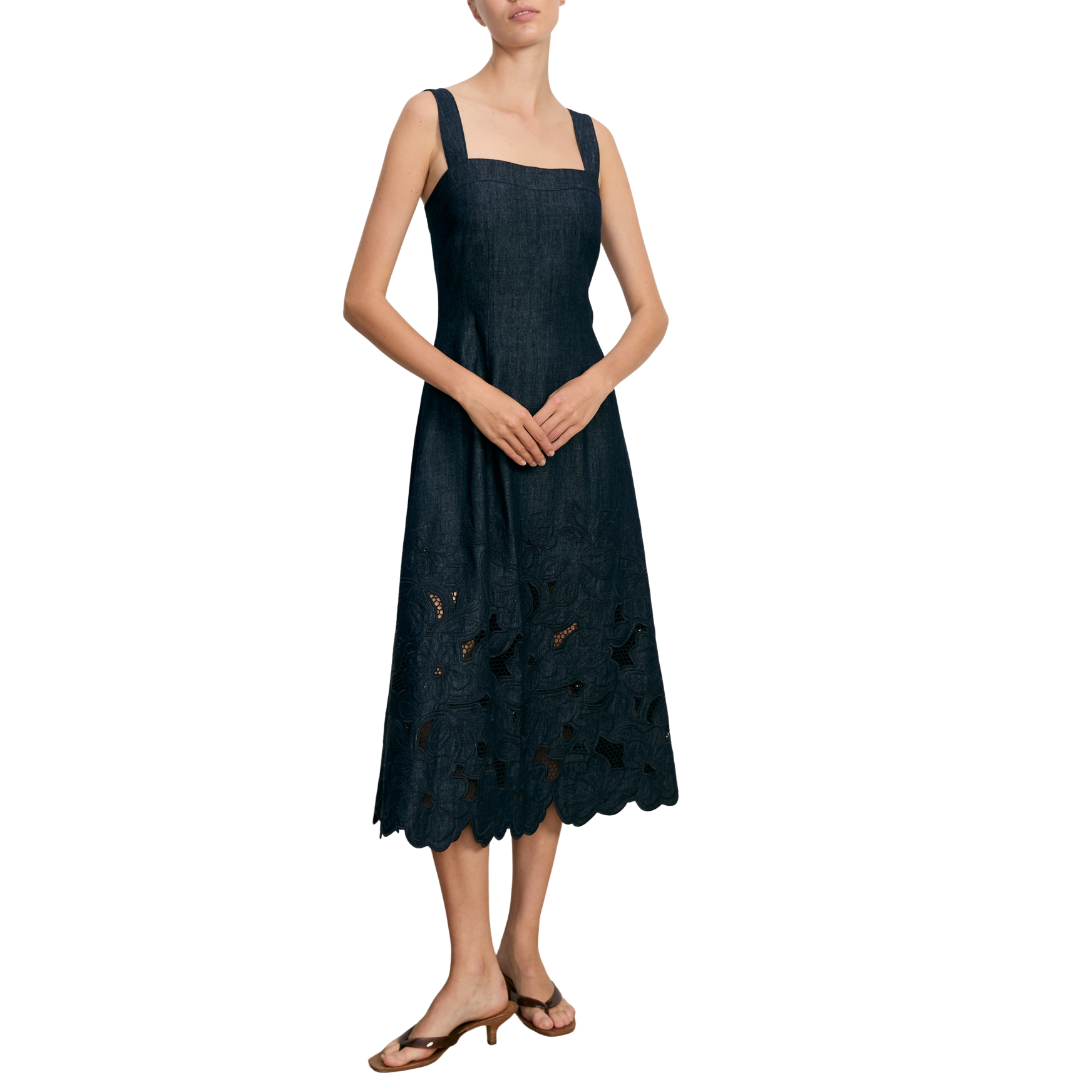 Rosaura Dress in Indigo Rinse