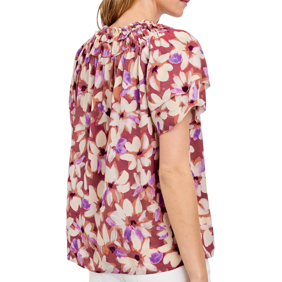 Kamila Top in Amaranth