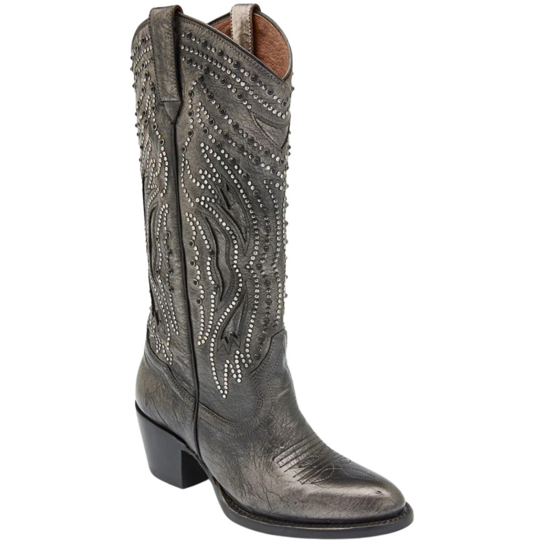 Shelby Studded in Dark Pewter