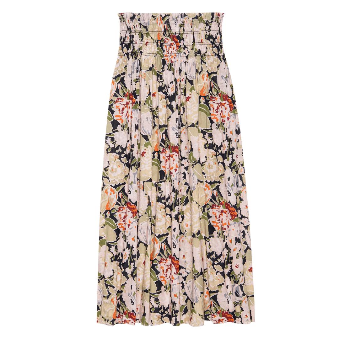 The Canary Skirt in Vintage Rose Print