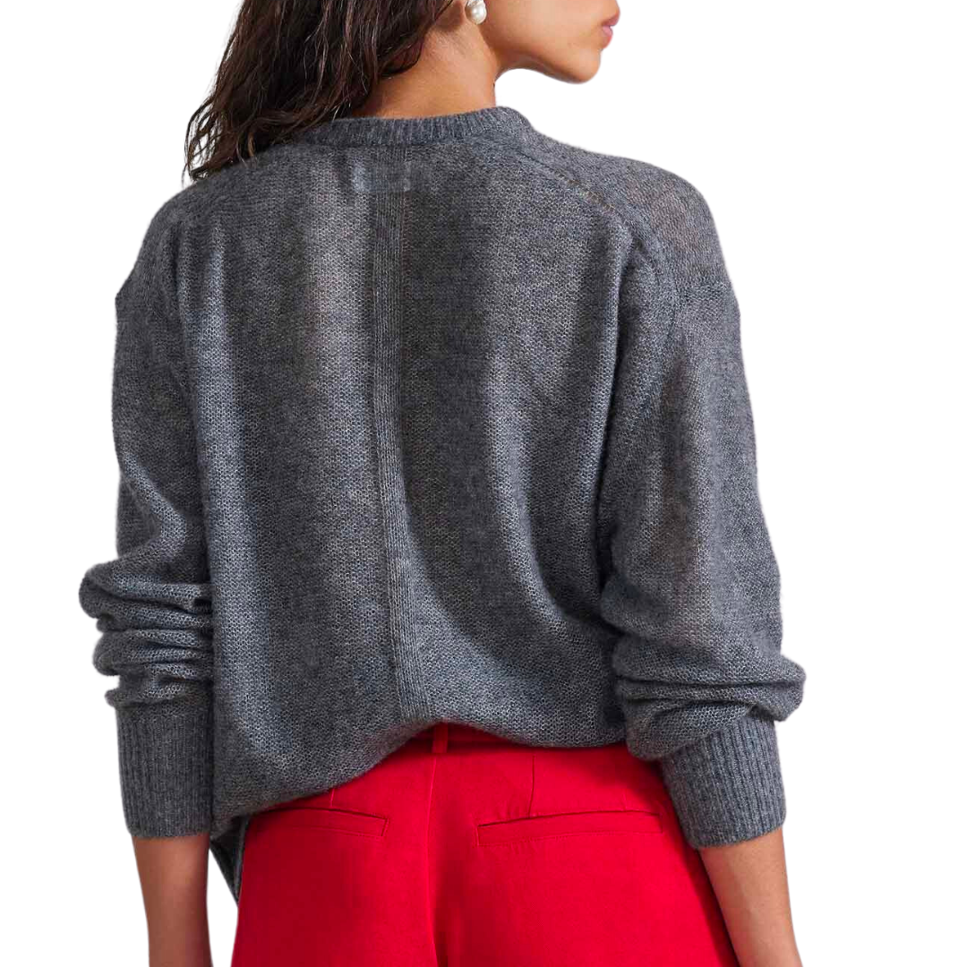 Softest Tissue Weight Sweater in Charcoal