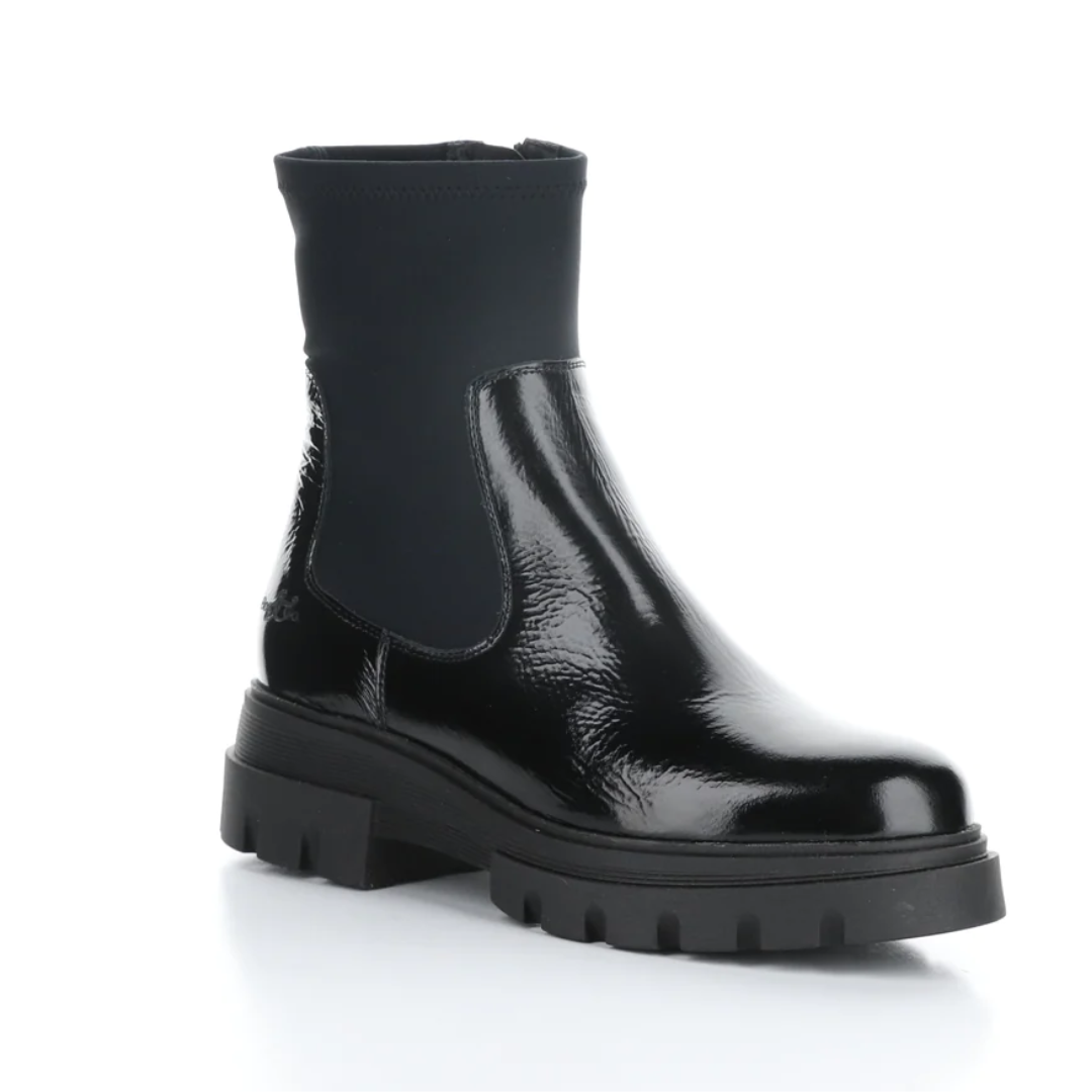 Five Black Elasticated Boots in Black