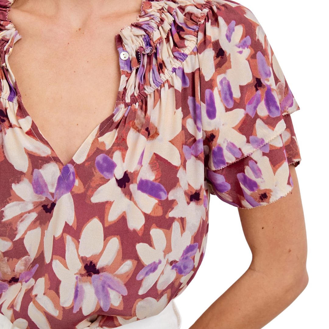 Kamila Top in Amaranth