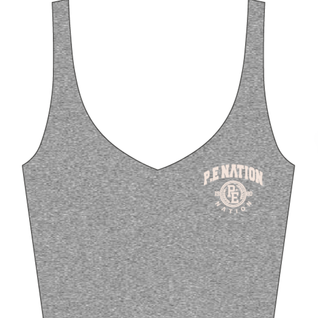 Camino Sports Bra in Gray Marled