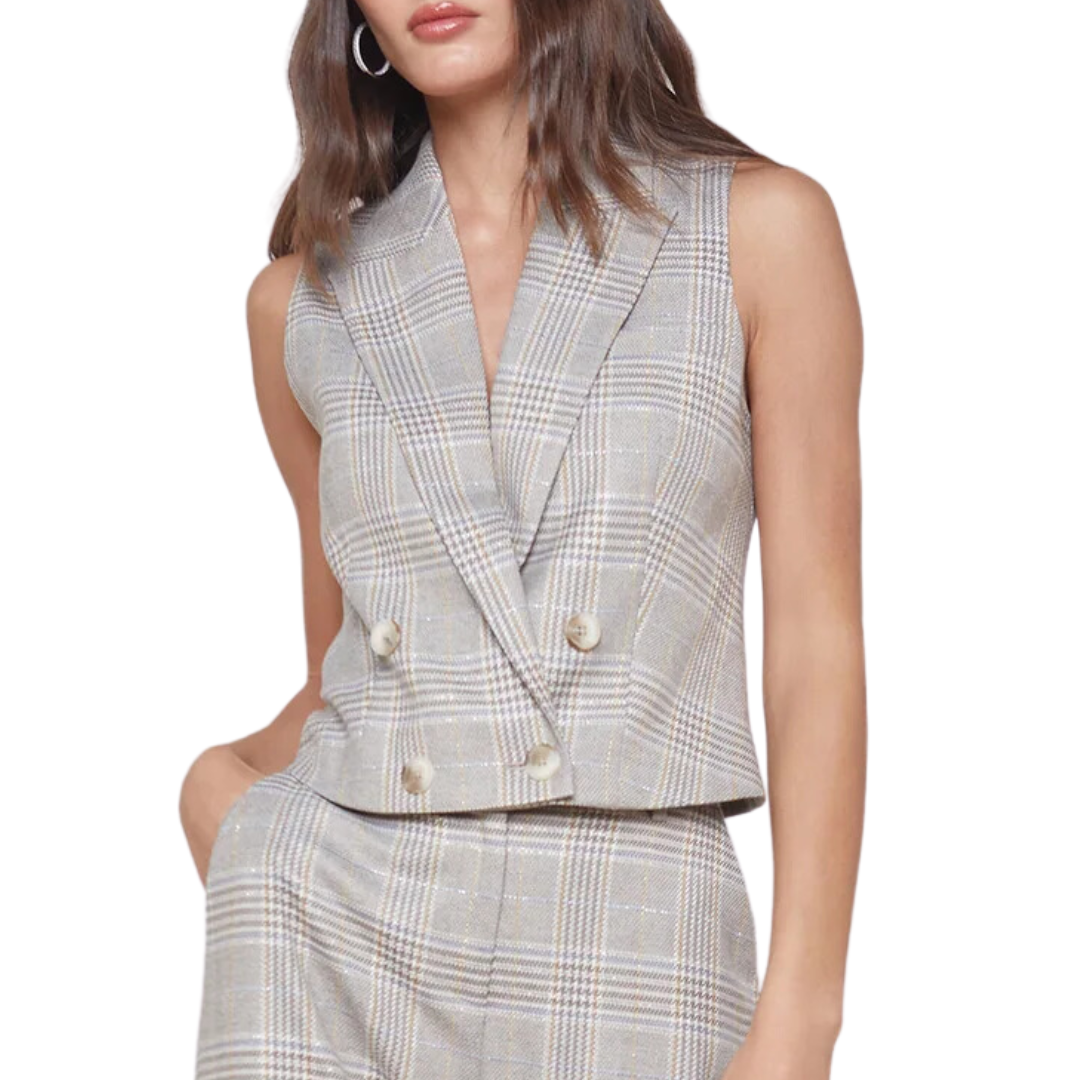 Fable Vest in Ivory/Neutral Multi